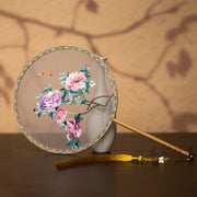 Guqü Tuanshan 古典团扇 Transparent Silk Various Embroidered Round Fans