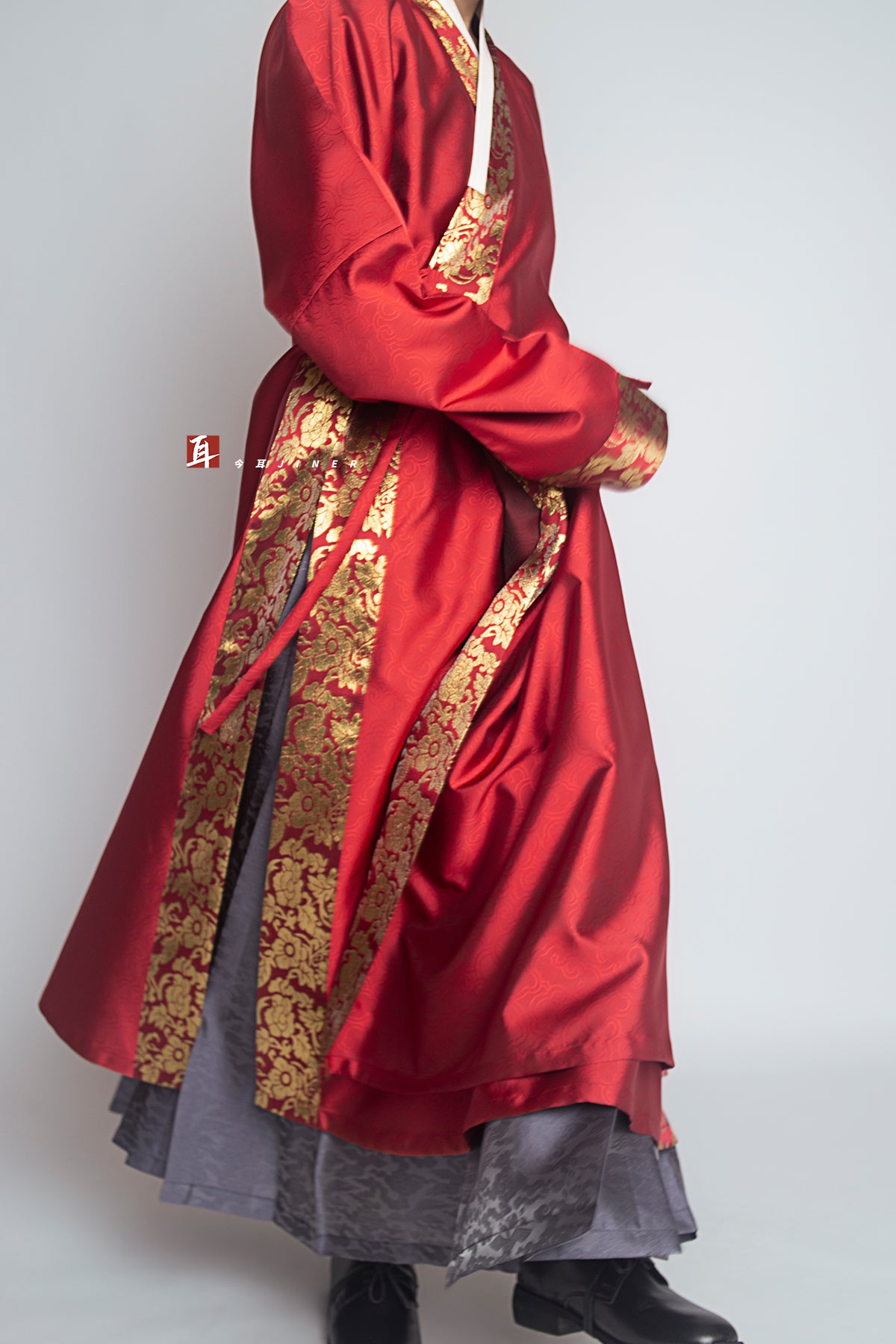 Siji Hua 四季花 Four Seasons of Flowers Ming Dynasty Duijin Changshan Parallel Panel Brocade Border Jacket