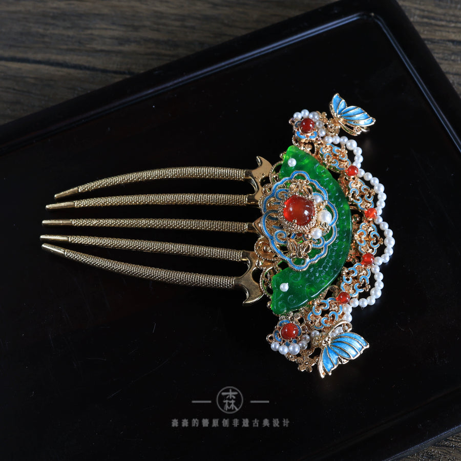 Yu Heng 玉衡 Jade Balance New Chinese Style Hairpin Comb