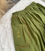 Pocket Pants 口袋裤 Pure Cotton Colorful Summer Wide Leg Trousers & Shorts