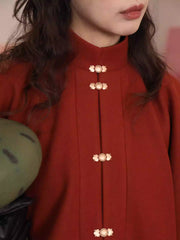 Feng Lin 枫林 Maple Forest Modernized Ming Jacket & Easy-Wear Mamian Set