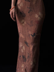 Gu Hua 古画 Ancient Painting Modernized Butterfly Textured Sleeveless Qipao