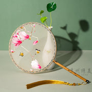 Guqü Tuanshan 古典团扇 Transparent Silk Various Embroidered Round Fans