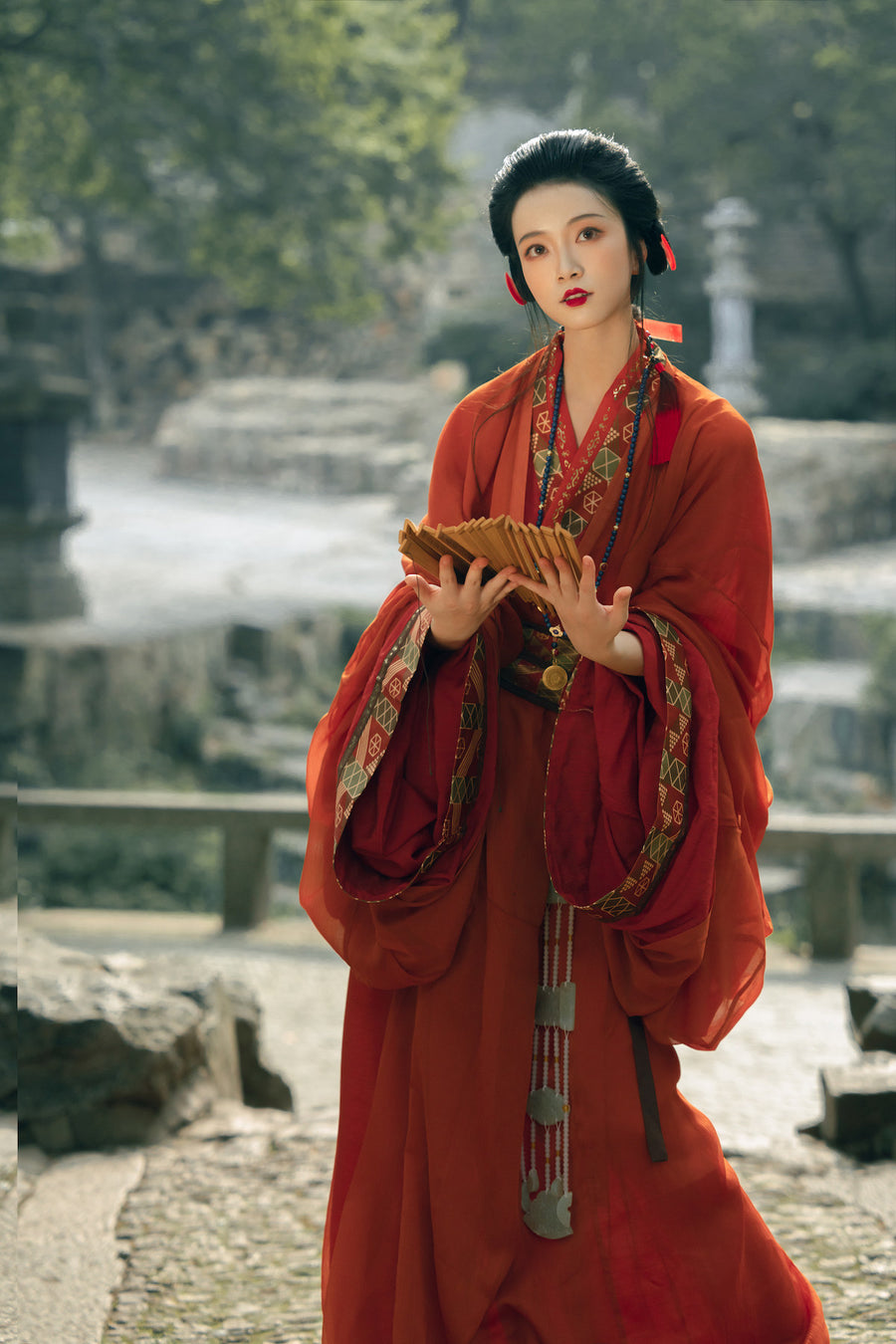 Tian Wen 天问 Asking the Heavens Modernized Warring States Zhiju Straight Hem Robe Set