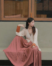 Yoyo 呦呦 Oh Deer! Early Tang Dynasty Beizi Jacket & Cotton Lantern Pants Set