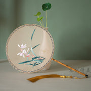 Guqü Tuanshan 古典团扇 Transparent Silk Various Embroidered Round Fans