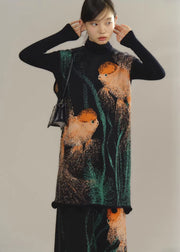 Zhuanyun Xiaoli 转运小鲤 Little Lucky Carp New Chinese Style Knit Top & Skirt Set