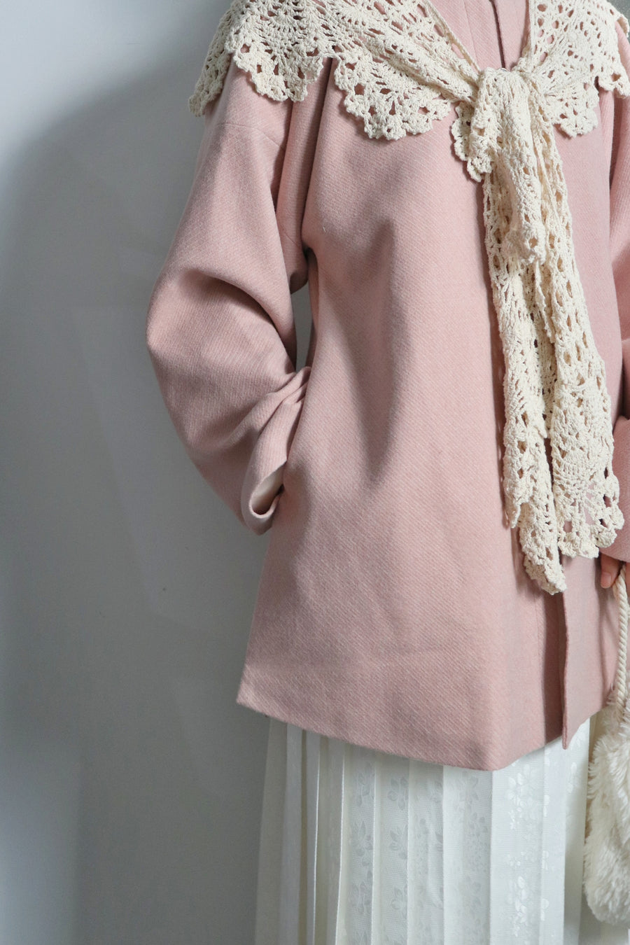 Fan Shiliu 番石榴 Guava Modernized Ming Dynasty Yuanling Ao Wool Blend Short Winter Coat