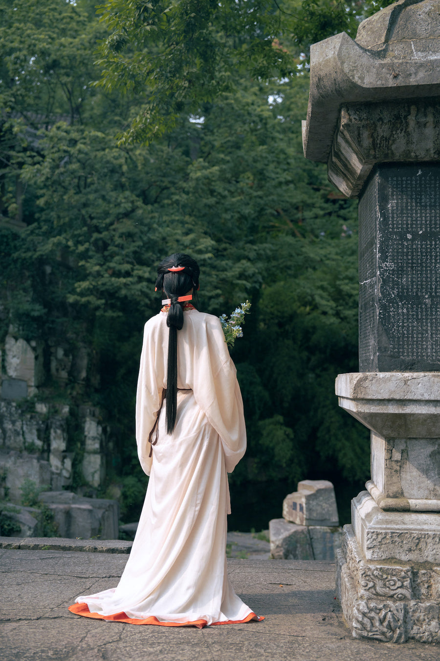 Tian Wen 天问 Asking the Heavens Modernized Warring States Zhiju Straight Hem Robe Set