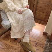 Rice Grain 米豆 Hanyuansu Cotton Lace Skirt