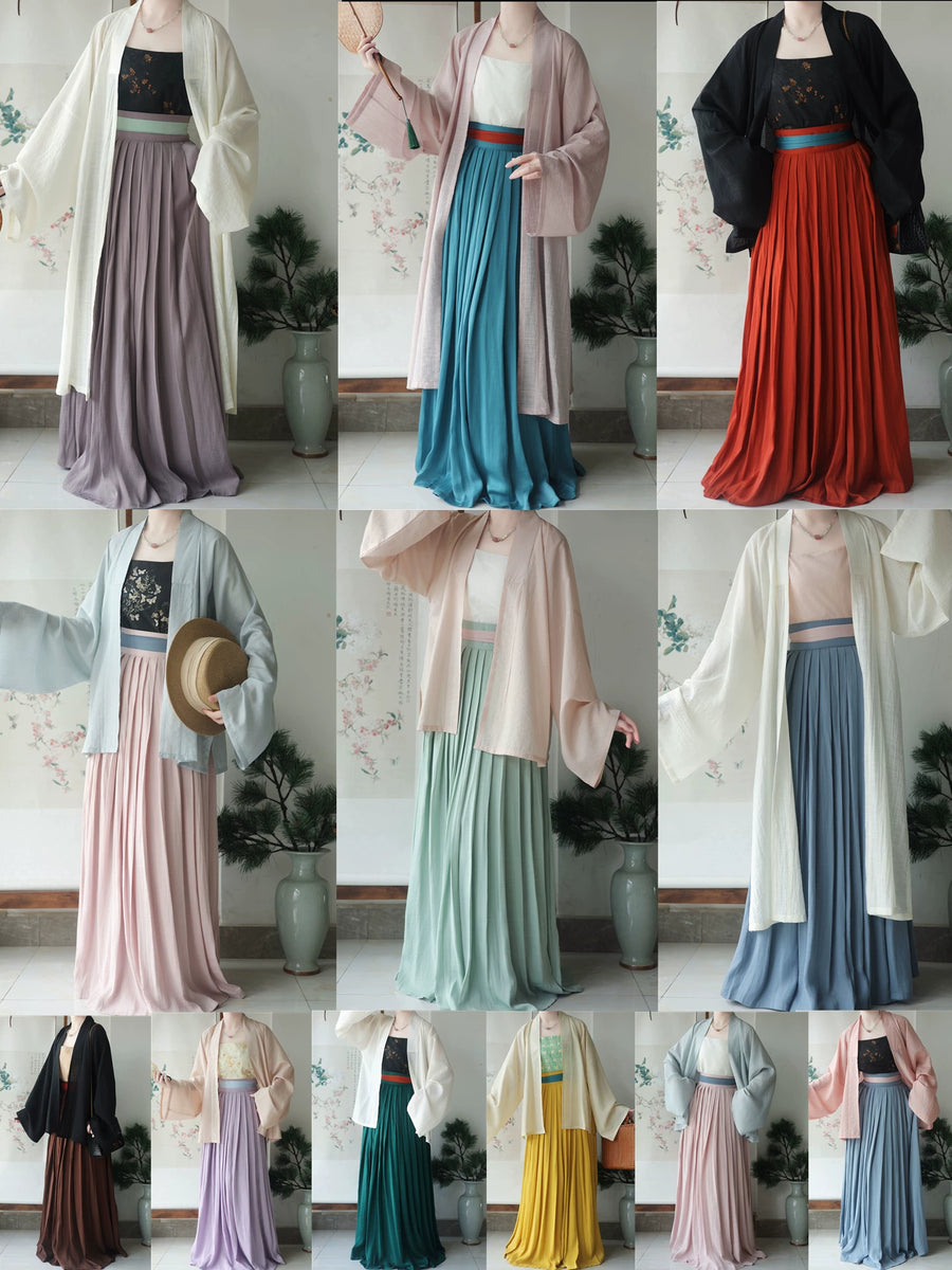 Ciji 辞记 Farewell Note Hanfu Zhequn Various Pleated Skirts