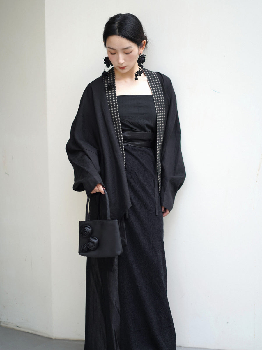 Hei Tong 黑瞳 Black Irises Modernized Song Dynasty Feijixiu & Liangpianqun Two Panel Skirt Ruqun Set