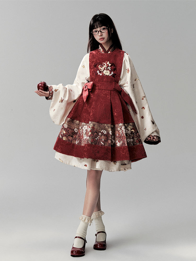 Qiyuan Pinguo 祈愿苹果 Wishing Apple Modernized Ming Tieli Dress
