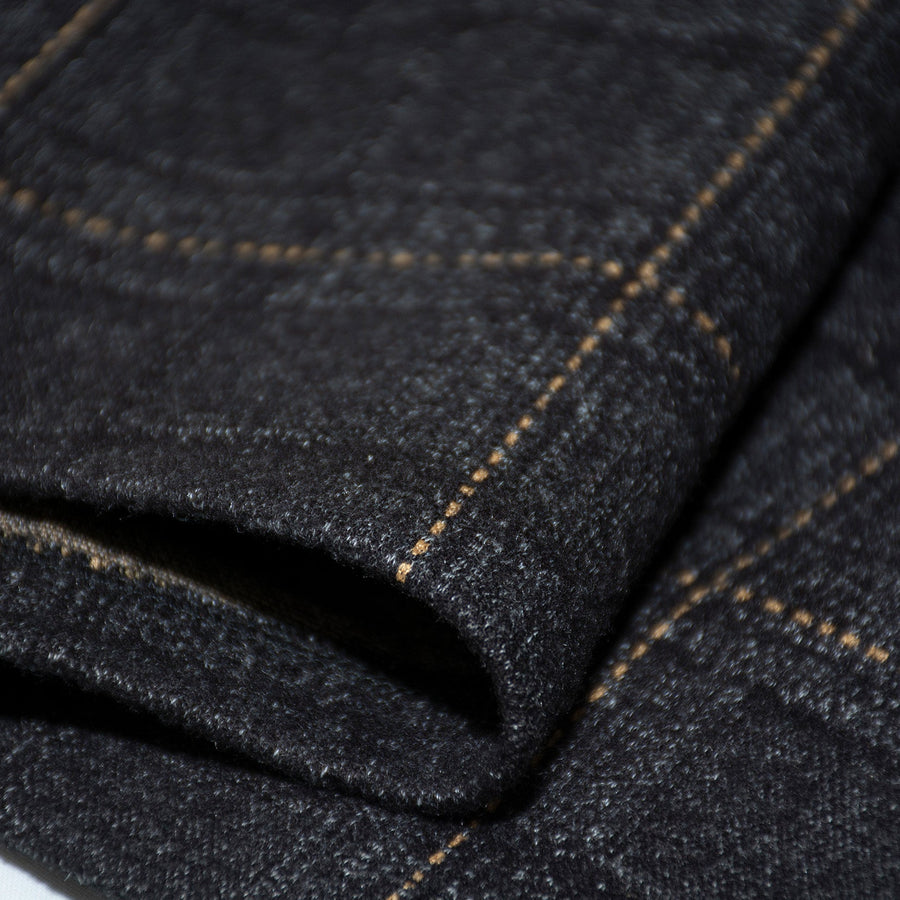 Mo Qi 墨棋 Ink Chess Modernized Early Ming Tweed Pleated Yuanlingpao Round Collar Coat