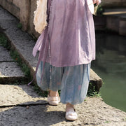 Leyi Yongge 乐以咏歌 Joy in Singing Tang Dynasty Daily Yuanlingpao Round Collar Robes & Pants Set