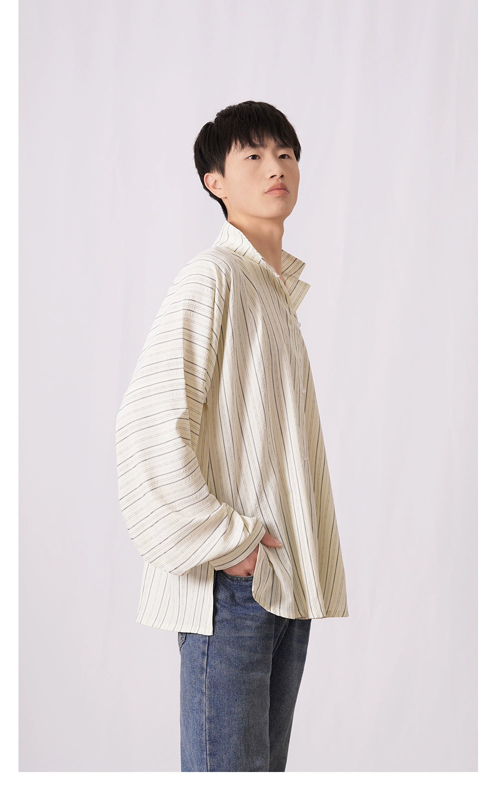 Jiang Cha 姜茶 Ginger Tea Modernized Ming Men's Liling Duijin Shan Standing Collar Top