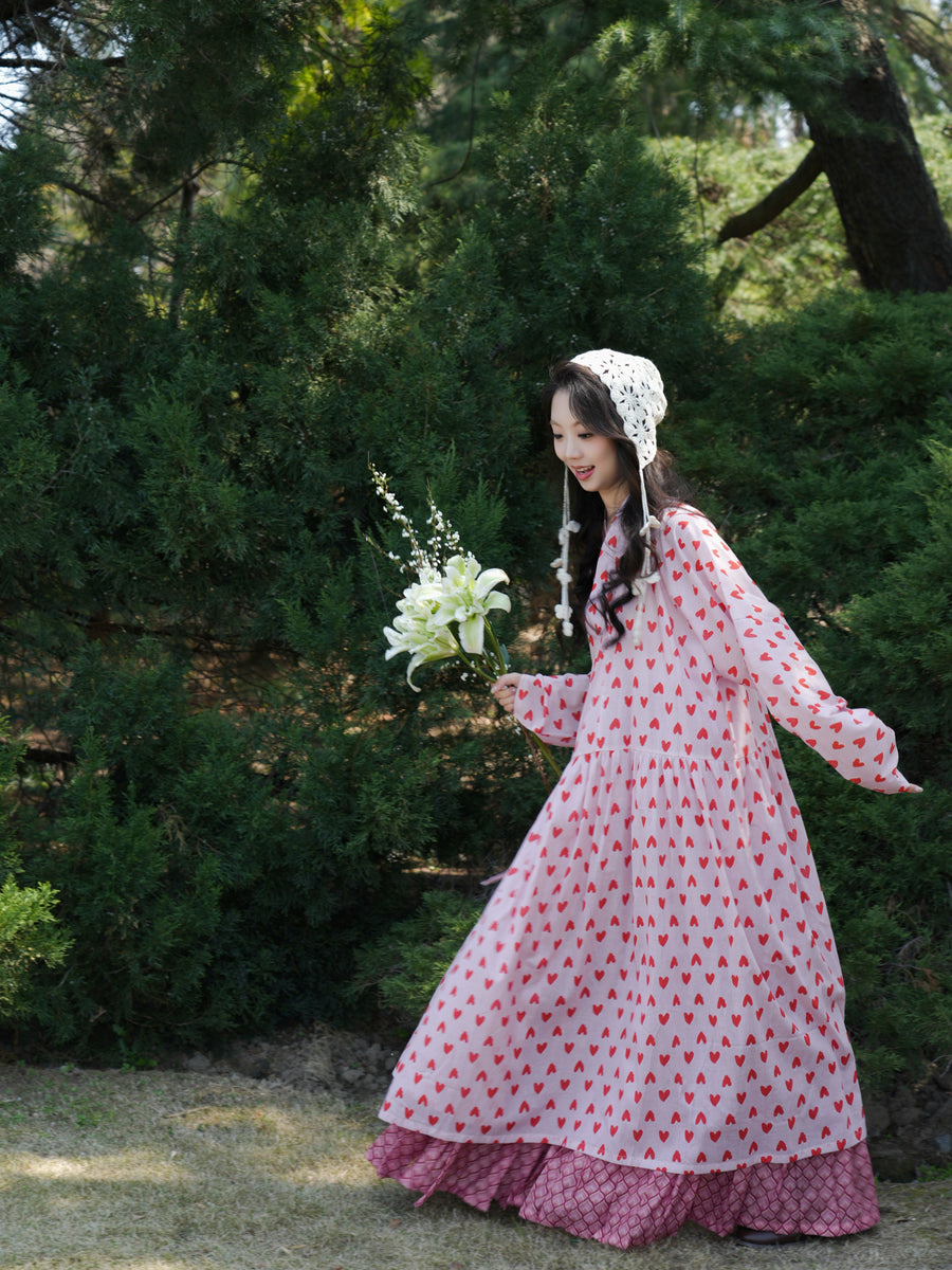 Xin Qing 心晴 Clear Heart Modernized Ming Dynasty Cotton Tieli & Baidiequn Set