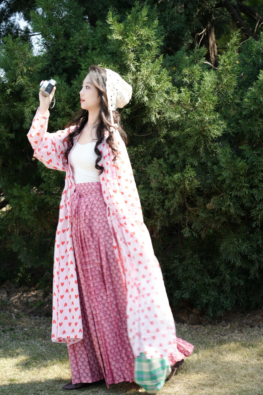 Xin Qing 心晴 Clear Heart Modernized Ming Dynasty Cotton Tieli & Baidiequn Set
