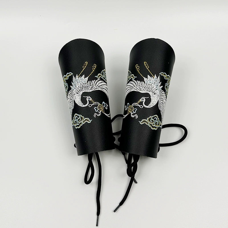 Shouwen Hulan 兽纹护腕 Mythical Beast Braces Hanfu Artificial Leather Accessory