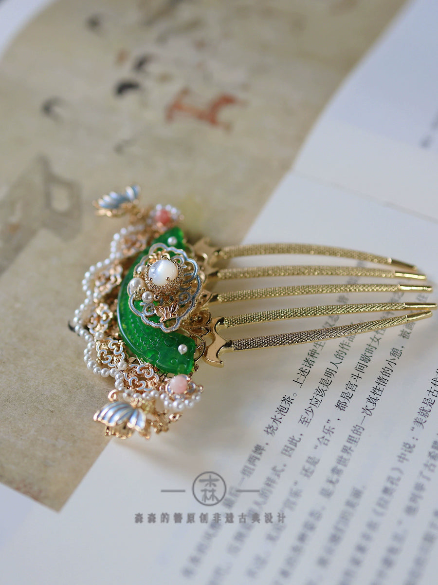Yu Heng 玉衡 Jade Balance New Chinese Style Hairpin Comb