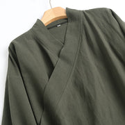 Luo Xia 落霞 Falling Clouds Men's Song & Ming Cotton Linen Jiaoling Changshan Long Top