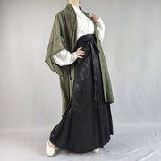 Hua Zhi 花枝 Flower Branch Song Dynasty Satin Floral Baidiequn Skirt