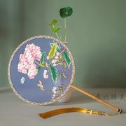 Guqü Tuanshan 古典团扇 Transparent Silk Various Embroidered Round Fans