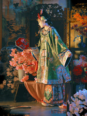 Guiying 桂影 Osmanthus Qing Han Round Collar Shirt Set