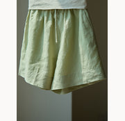 Bei Ke 贝壳 Seashells New Chinese Style Summer Ramie Qipao Top & Skirt Set
