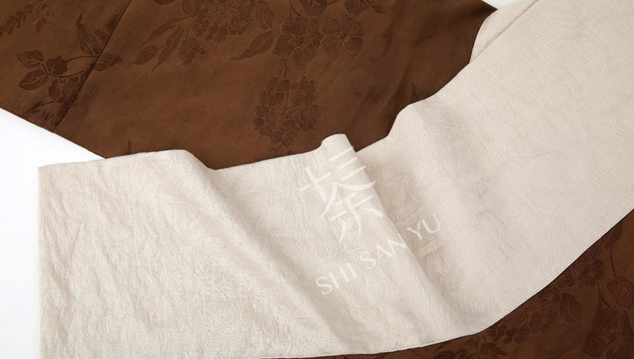 Five String Melody 五弦华韵 Modernized Han Dynasty Mulberry Silk Quju Zhiju Robe Set