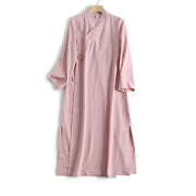 Luo Ying 落英 Falling Petals Song & Ming Pure Cotton Jiaoling Changshan Long Top