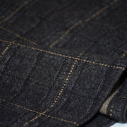 Mo Qi 墨棋 Ink Chess Modernized Early Ming Tweed Pleated Yuanlingpao Round Collar Coat