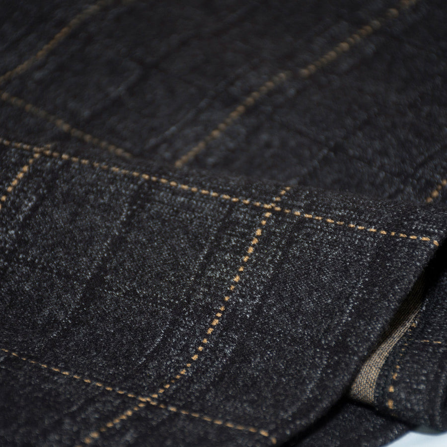 Mo Qi 墨棋 Ink Chess Modernized Early Ming Tweed Pleated Yuanlingpao Round Collar Coat