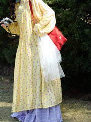 Nuan Nuan 暖暖 Cozy Modernized Ming Dynasty Floral Tieli & Baidiequn Set