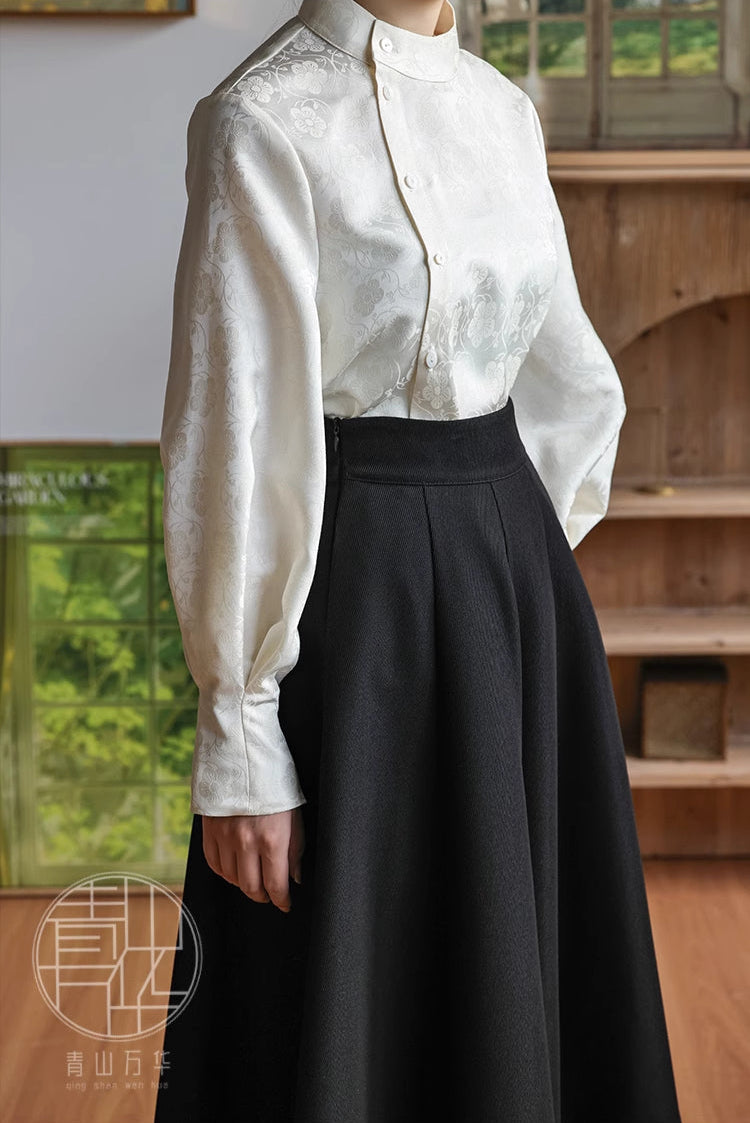 Jie 结 Knot Modernized Tang Yuanlingpao Coat & Midi Mamian Set