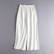 Ji Jian 极简 Minimalist Unisex Pure Cotton & Hemp Wide Straight Leg Pants