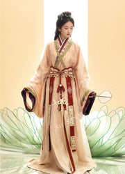 Jiu Shao 九韶 Ninth Harmony Fantasy Han Dynasty Pearl Zhiju Straight Hem Robe Set