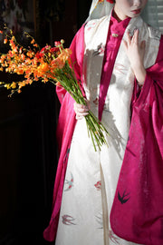 Xian Chun 衔春 Holding Spring Ming Dynasty Sparrow Bijia Long Vest & Mamianqun Skirt Set