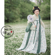 Luwu 绿芜 Shrouded Ivy Tang Dynasty Plus Size Summer Qixiong Ruqun Set