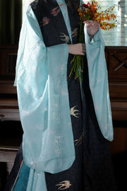 Xian Chun 衔春 Holding Spring Ming Dynasty Sparrow Bijia Long Vest & Mamianqun Skirt Set