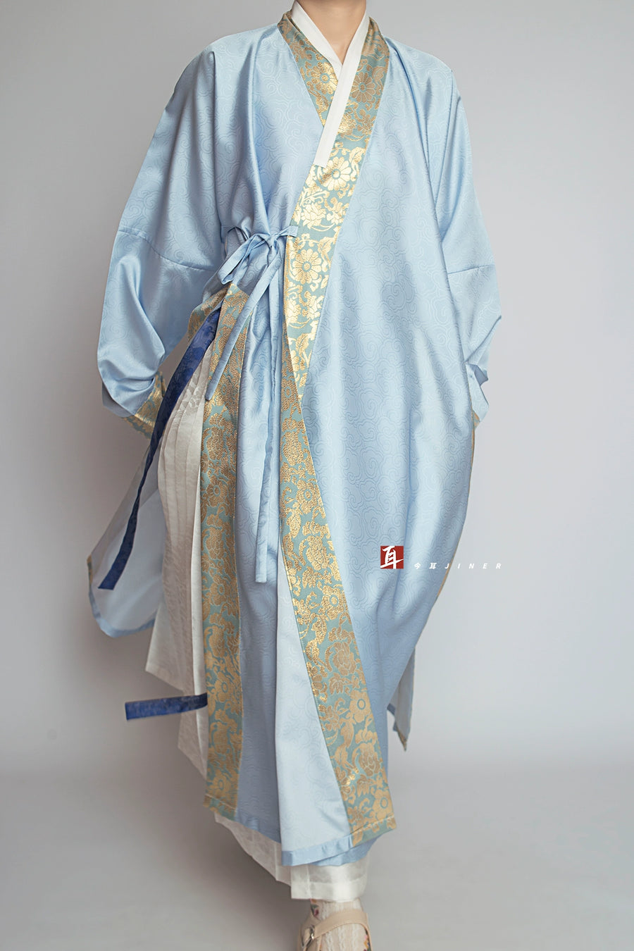 Siji Hua 四季花 Four Seasons of Flowers Ming Dynasty Duijin Changshan Parallel Panel Brocade Border Jacket