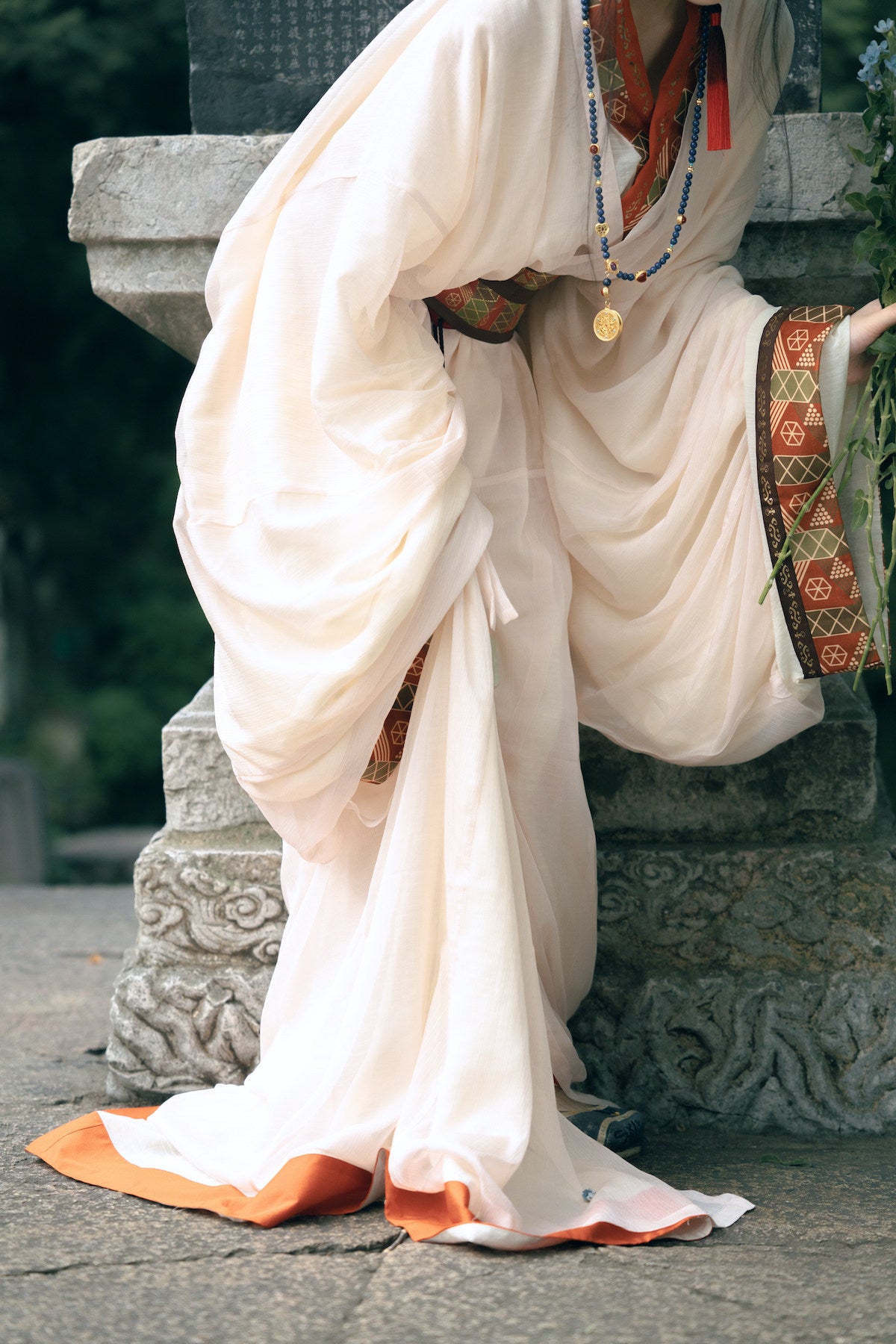 Tian Wen 天问 Asking the Heavens Modernized Warring States Zhiju Straight Hem Robe Set