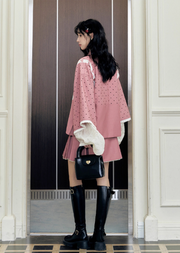 Hua Shuying 花疏影 Scattered Flowers Modern Wei Ming Jiaoling Ru Top & Mini Mamian Skirt Set