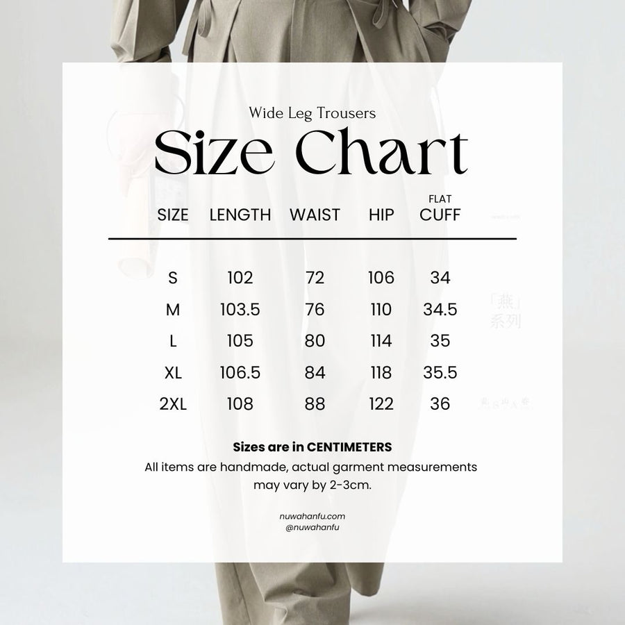 Yan 燕 Songbird Men's New Chinese Style Center Pleat Trousers
