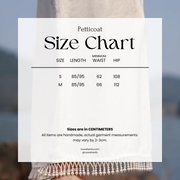 Si 似 Appearing 1920s Beaded Jacquard Qipao Petticoat Underskirt