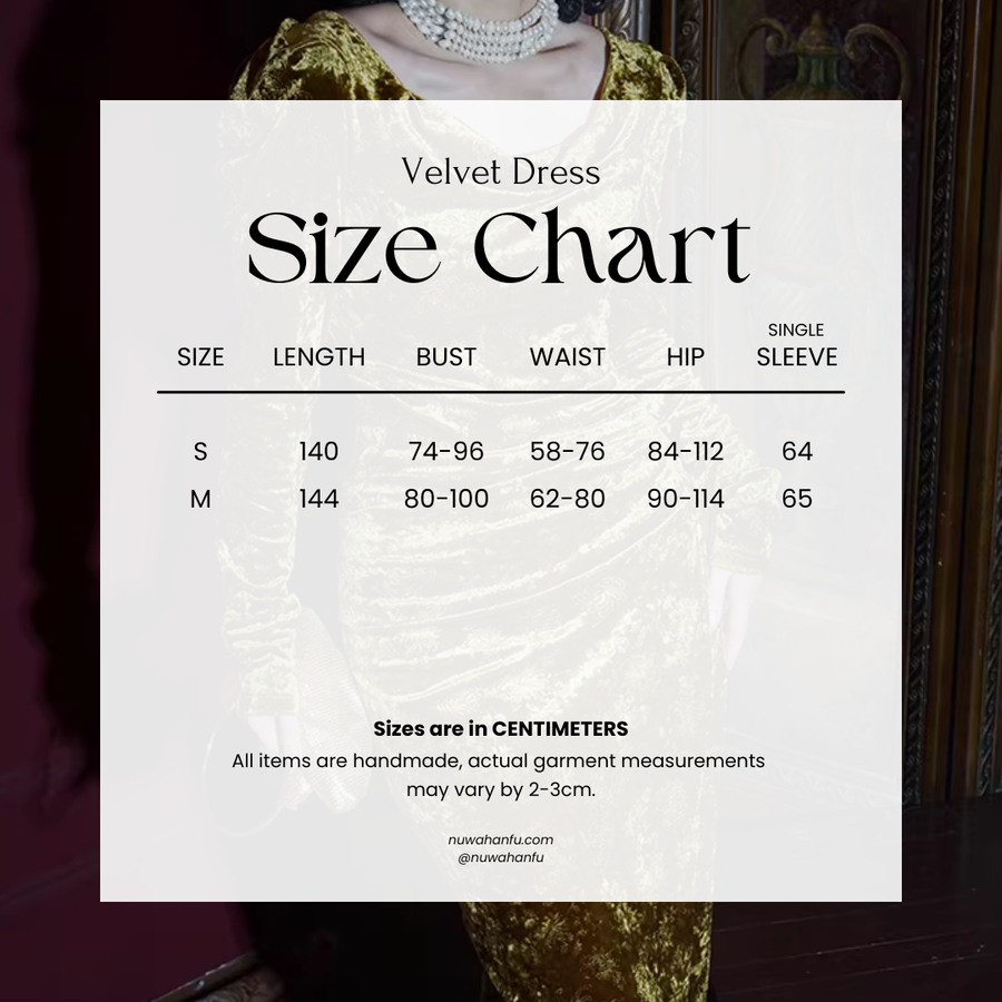 Liu Guang 鎏光 Flowing Light New Chinese Style Velvet Long Sleeve Dress