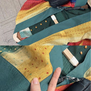 Xing Fu 幸福 Happiness Modernized Song Tang Haoxiu Raccoon Sleeve Top & Two Panel Skirt Set
