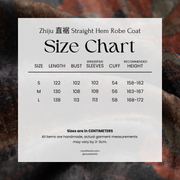 Fu Qin 抚琴 Playing the Zither Modernized Han Reversible Velvet Zhiju Straight Hem Robe Coat