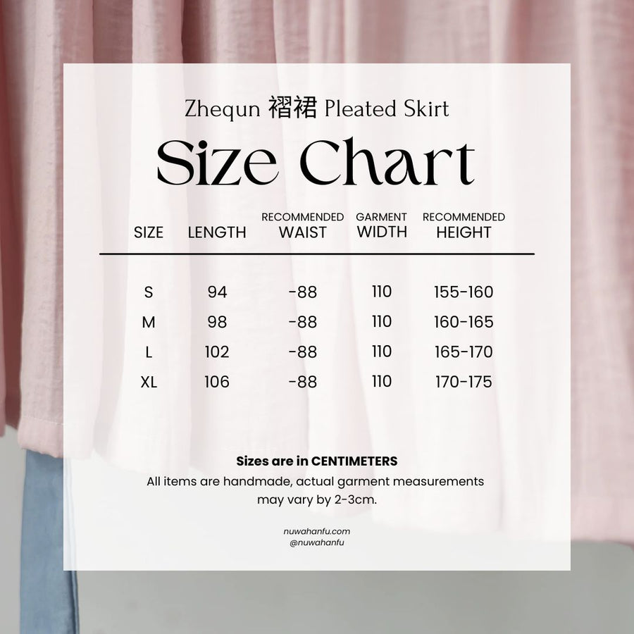 Ciji 辞记 Farewell Note Hanfu Zhequn Various Pleated Skirts