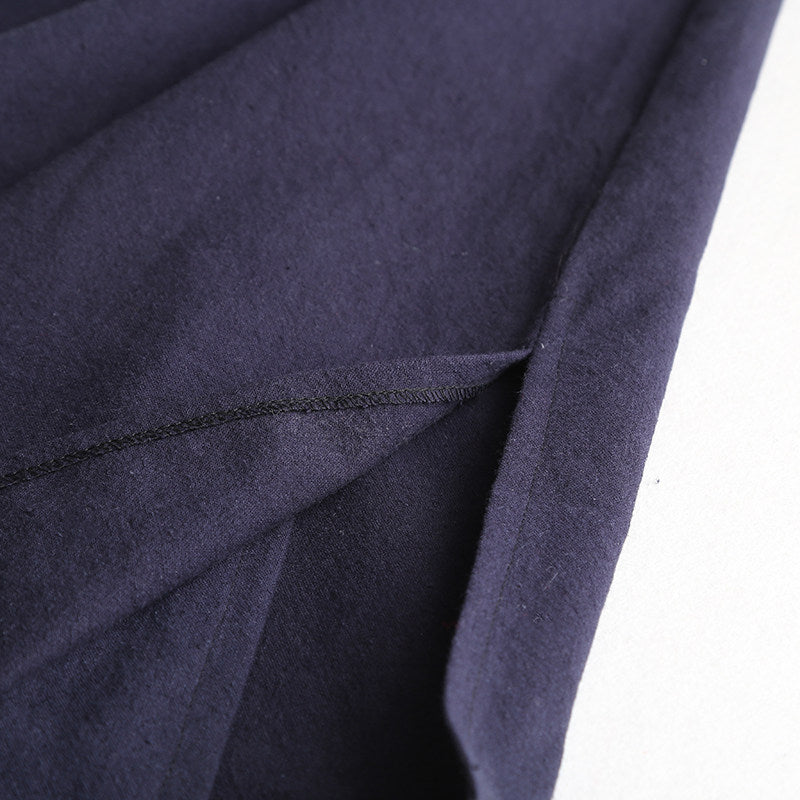 Luo Xia 落霞 Falling Clouds Men's Song & Ming Cotton Linen Jiaoling Changshan Long Top